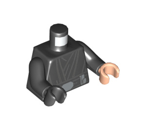 LEGO Schwarz Luke Skywalker Minifig Torso (973 / 76382)