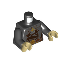 LEGO Schwarz Luminara Unduli Minifig Torso (973 / 76382)