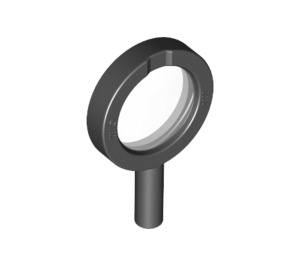 LEGO Black Magnifying Glass with Thick Frame and Solid Handle (10830)
