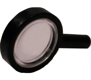 LEGO Black Magnifying Glass with Thin Frame and Removable Lens