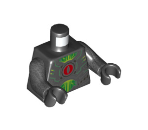 LEGO Schwarz MechaByter (InfectoByter) Minifig Torso (973 / 76382)