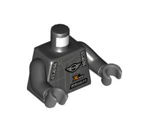 LEGO Zwart Mechanic Minifig Torso (973 / 76382)