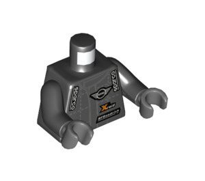 LEGO Schwarz Mechaniker Minifigur Torso (973 / 76382)