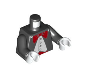 LEGO Schwarz Mickey Mouse Tuxedo mit rot Bow Tie Torso (973 / 76382)