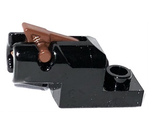 LEGO Schwarz Mini Shooter mit Reddish Brown Auslösen
