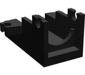 LEGO Zwart Minifig Kanon 2 x 4 Basis (2527)