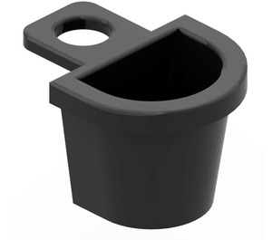 LEGO Black Minifig Container D-Basket (4523 / 5678)
