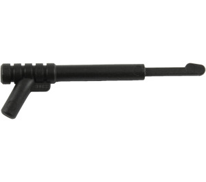 LEGO Schwarz Minifig Speargun mit abgerundetem Trigger (13591 / 30088)