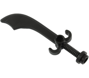LEGO Black Minifig Sword Scimitar (43887 / 48693)