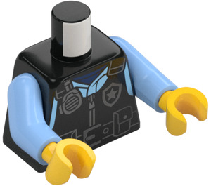 LEGO Zwart Minifiguur Torso (973 / 76382)