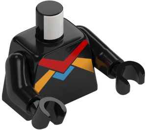 LEGO Zwart Minifiguur Torso (973 / 76382)