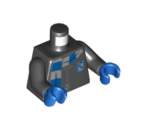 LEGO Zwart Minifig Torso (973 / 76382)