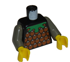 LEGO Noir Minifig Torse avec Chaîne Mail (973)