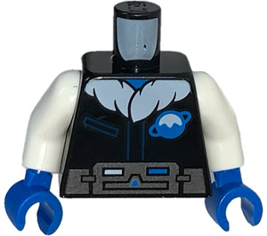 LEGO Musta Pienoishahmo Vartalo jossa Ice Planet Takki (973)