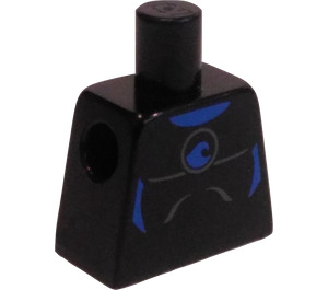 LEGO Zwart Minifig Torso zonder armen met Wetsuit (973)