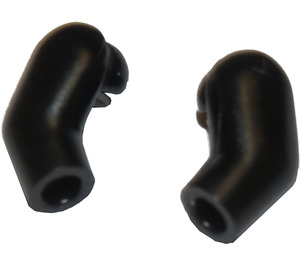 LEGO Black Minifigure Arms (Left and Right Pair)