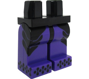 LEGO Black Minifigure Hips and Legs with Black Sides and Toes (3815)