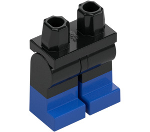 LEGO Black Minifigure Hips and Legs with Blue Feet (3815 / 21019)