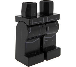 LEGO Zwart Minifigure Heupen en benen met Star Wars Imperial Patroon (3815 / 16015)