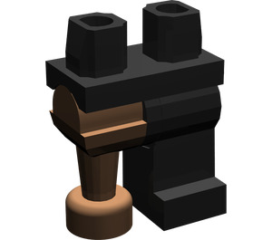 LEGO Noir Minifigure Les hanches avec Bright Green Jambes (3815 / 73200)