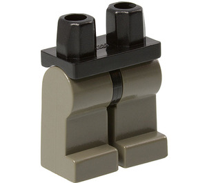 LEGO Black Minifigure Hips with Dark Gray Legs (3815 / 73200)