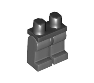 LEGO Zwart Minifigure Heupen met Dark Stone Grijs Poten (73200 / 88584)
