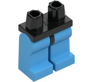 LEGO Black Minifigure Hips with Medium Blue Legs (3815 / 73200)