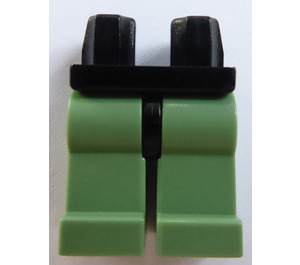 LEGO Black Minifigure Hips with Sand Green Legs (3815 / 73200)