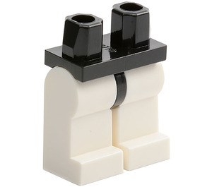 LEGO Black Minifigure Hips with White Legs (73200 / 88584)