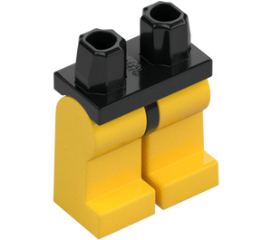 LEGO Zwart Minifiguur Heupen met Geel Poten (73200 / 88584)