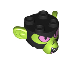 LEGO Black Mojo Jojo Head (38458)