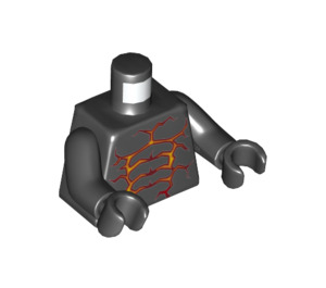 LEGO Schwarz Moltor (70313) Minifig Torso (973 / 76382)