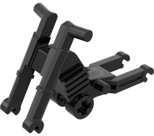 LEGO Black Motorcycle Chassis with Long Fairing Mounts (50859)