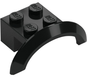 LEGO Negro Guardabarros Ladrillo 2 x 4 x 1 con Rueda Arco (28579 / 98282)