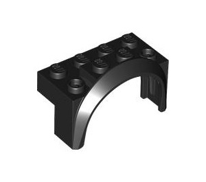 LEGO Noir Garde-boue Brique 2 x 4 x 2 avec Roue Arche
 (3387)