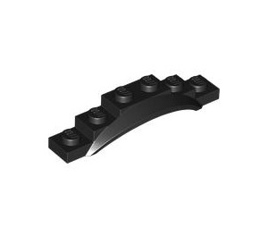 LEGO Noir Garde-boue assiette 1 x 6 avec Bord (4925 / 62361)