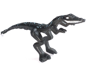 LEGO Schwarz Mutant Lizard mit Licht Blau Spots (54125 / 54641)