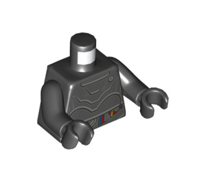 LEGO Schwarz NI-L8 Minifigur Torso (973 / 76382)