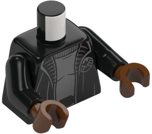 LEGO Zwart Nick Fury Minifiguur Torso (973 / 76382)