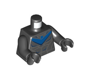 LEGO Zwart Nightwing Minifig Torso (973 / 76382)