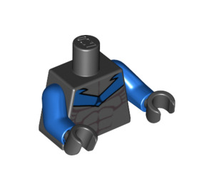 LEGO Zwart Nightwing Torso (973 / 76382)