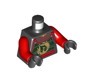 LEGO Zwart Nya Minifiguur Torso (973 / 76382)