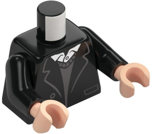 LEGO Black Old Man Marley Minifig Torso (973 / 76382)