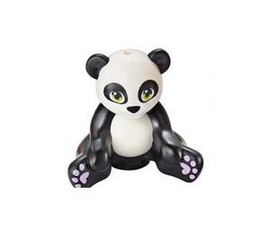 LEGO Black Panda with Green Eyes and Lavender Paws (67396 / 100631)