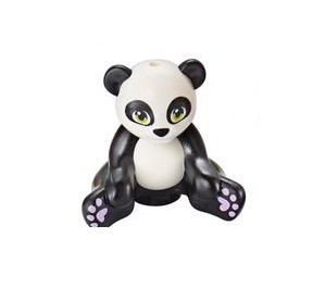 LEGO Nero Panda con Verde Occhi e Lavanda Paws (67396 / 100631)