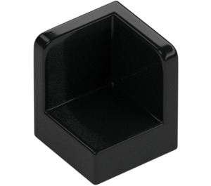 LEGO Black Panel 1 x 1 Corner with Rounded Corners (6231)