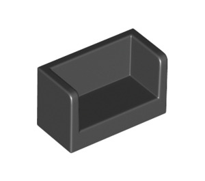 LEGO Noir Panneau 1 x 2 x 1 avec fermé Coins (23969 / 35391)