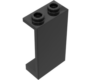 LEGO Black Panel 1 x 2 x 3 without Side Supports, Hollow Studs (2362 / 30009)