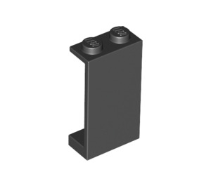 LEGO Black Panel 1 x 2 x 3 without Side Supports, Solid Studs (2362 / 30009)