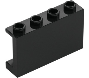 LEGO Zwart Paneel 1 x 4 x 2 (14718)